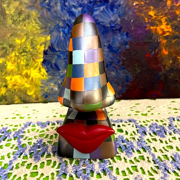 VTG Resin Picasso Retro Pop Art Nose Figurine